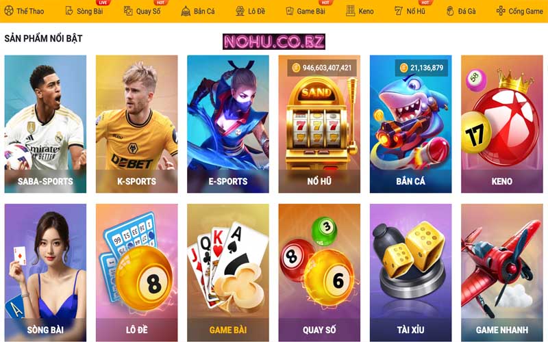 Các sản phẩm cá cược nhà cái Five88 cung cấp